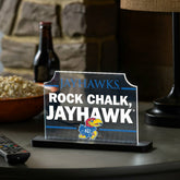 University of Kansas College Rectangle Desklite LED Decor - Collegiate Home