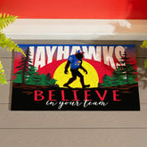 University of Kansas Bigfoot PVC Mat, 28"x16" - Collegiate