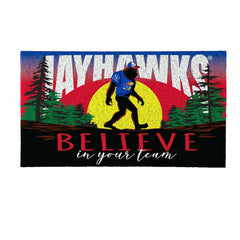 University of Kansas Bigfoot PVC Mat, 28"x16" - Collegiate