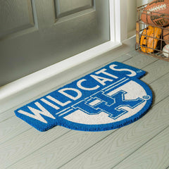 NCAA Team Shaped Coir Door Mat, Kentucky Wildcats - Collegiate