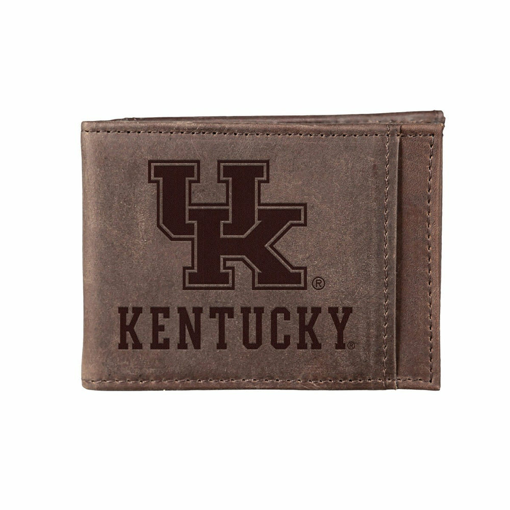 Front Pocket Wallet w/ RFID Blocking, University of Kentucky, Brown - Collegiate Home