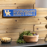 University of Kentucky Engraved Wood Sign, 3.5" x 18" - Collegiate Home