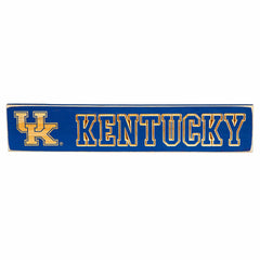 University of Kentucky Engraved Wood Sign, 3.5" x 18" - Collegiate Home