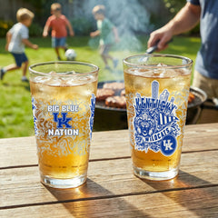 University of Kentucky 16oz Glass pint, Set of 2 - Collegiate Home