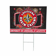 University of Louisiana at Lafayette Yard Sign, Patriotic - Collegiate Home