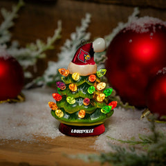 4" Mini LED Tabletop Christmas Tree, Set of 2, University of Louisvill - Collegiate Home