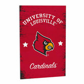 University of Louisville Wood Wall Sign, 16x24 - Collegiate Home