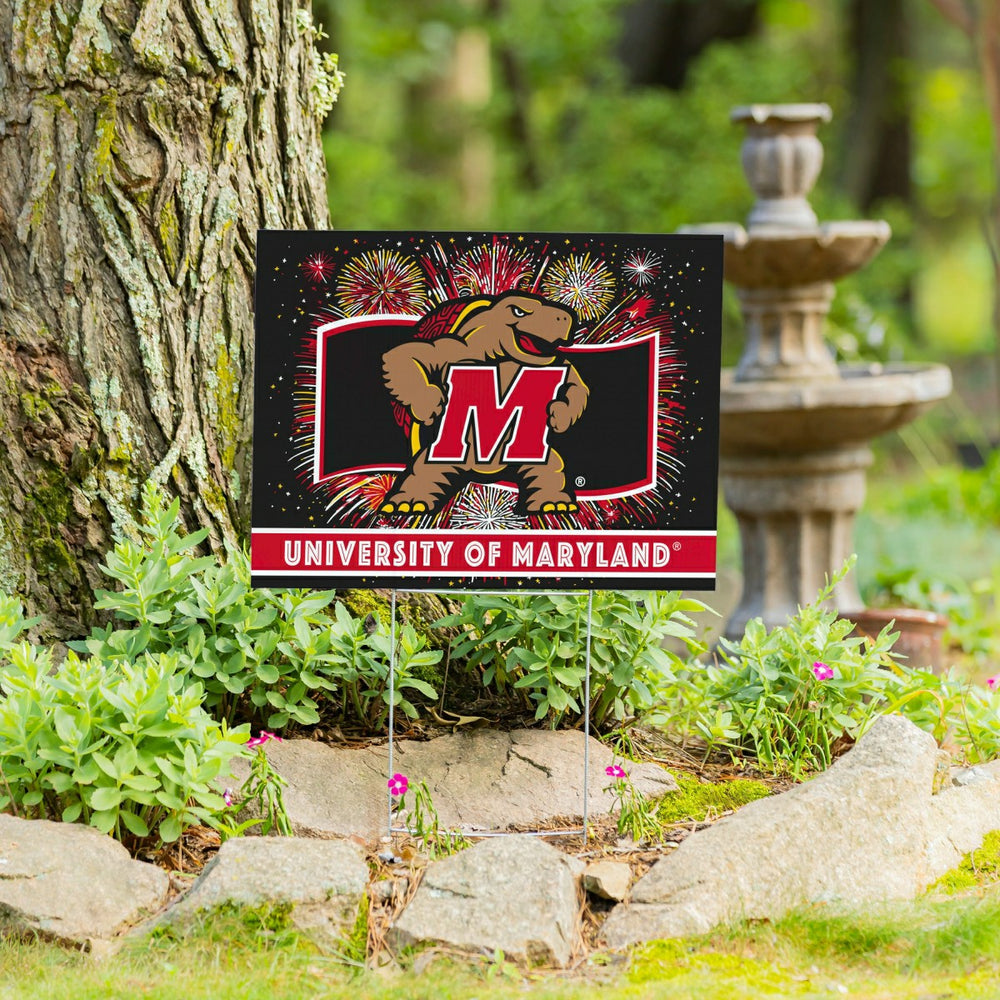 University of Maryland Yard Sign, Patriotic - Collegiate Home
