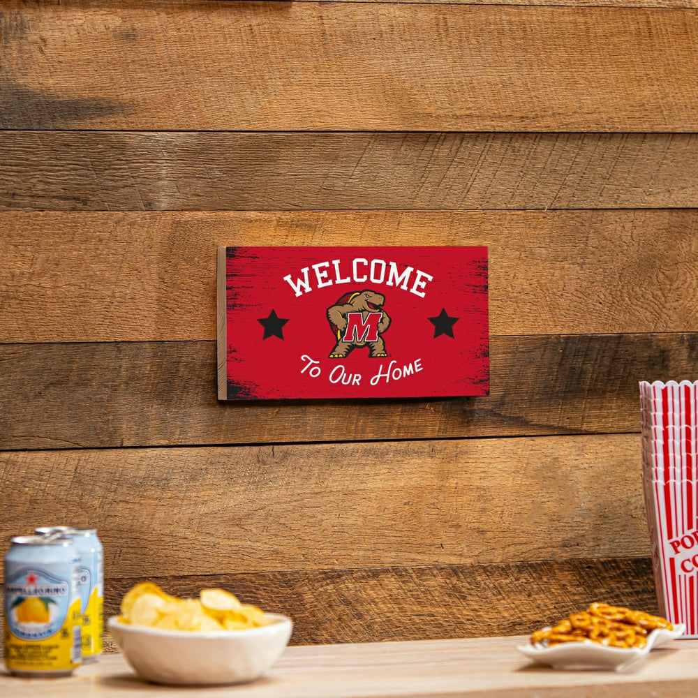 University of Maryland Wood Wall Sign, 6x11 - Collegiate Home