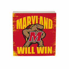 University of Maryland Plock, Down Home Fans, 6x6 - Collegiate Home