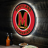 LED Wall Decor, Round, University of Maryland - Collegiate Home