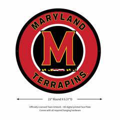 LED Wall Decor, Round, University of Maryland - Collegiate Home