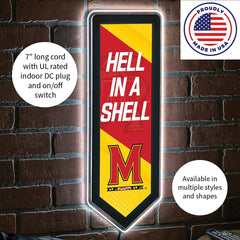 LED Wall Decor, Pennant, University of Maryland - Collegiate Home