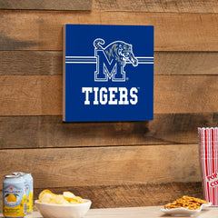 University of Memphis Wood Wall Sign, 12x12 - Collegiate Home