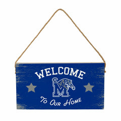 University of Memphis Wood Wall Sign, 6x11 - Collegiate Home