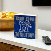 University of Memphis Plock, Down Home Fans, 6x6 - Collegiate Home