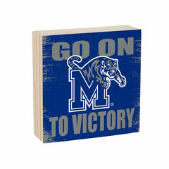 University of Memphis Plock, Down Home Fans, 6x6 - Collegiate Home