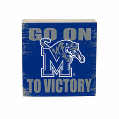 University of Memphis Plock, Down Home Fans, 6x6 - Collegiate Home