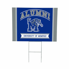 University of Memphis Coroplast Yard Sign Alumni - Collegiate Home