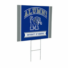 University of Memphis Coroplast Yard Sign Alumni - Collegiate Home