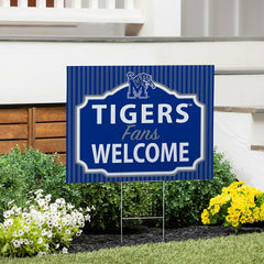 University of Memphis Coroplast Yard Sign, "Fans Welcome" - Collegiate Home