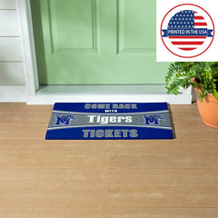 28" x 16" PVC Trapper Mat, Come Back with Tickets, University of Memph - Collegiate