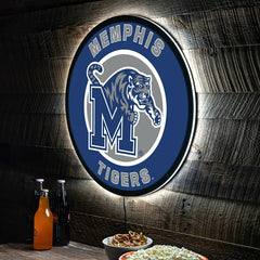 LED Wall Decor, Round, University of Memphis - Collegiate Home