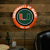 University of Miami, Metal Lite, Round - Collegiate