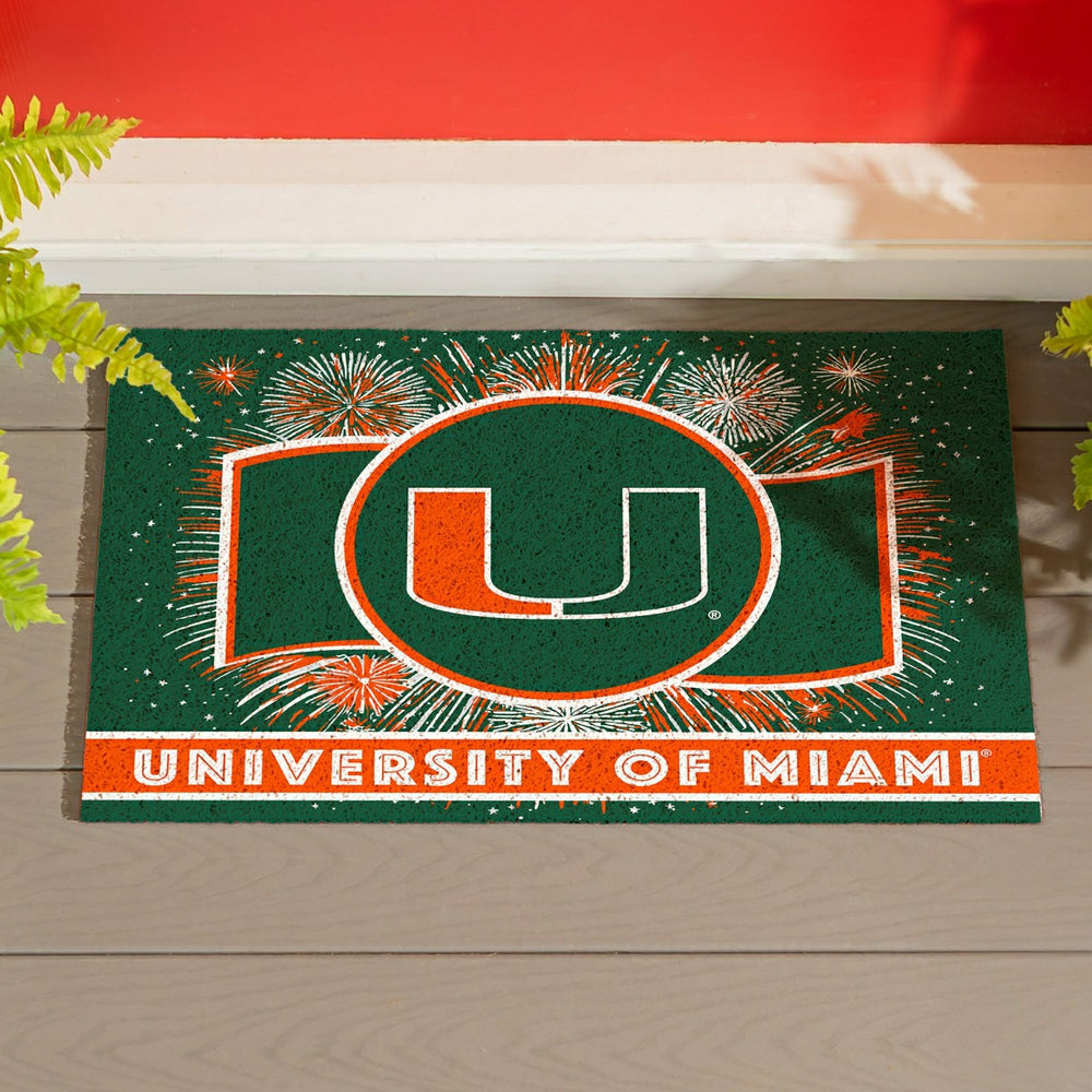 University of Miami Yard Sign, Patriotic - Collegiate Home