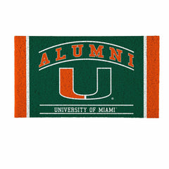 University of Miami Alumni Mat, 28"x16" - Collegiate