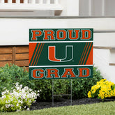 University of Miami Coroplast Yard Sign Graduate - Collegiate Home