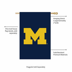 Applique Flag, Reg, University Of Michigan - Collegiate Home