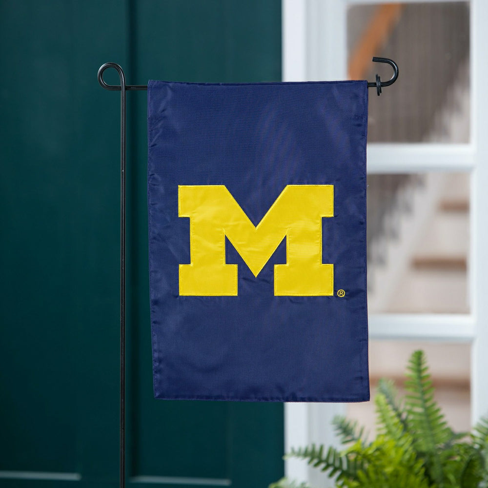 University of Michigan Applique Garden Flag - Collegiate Home