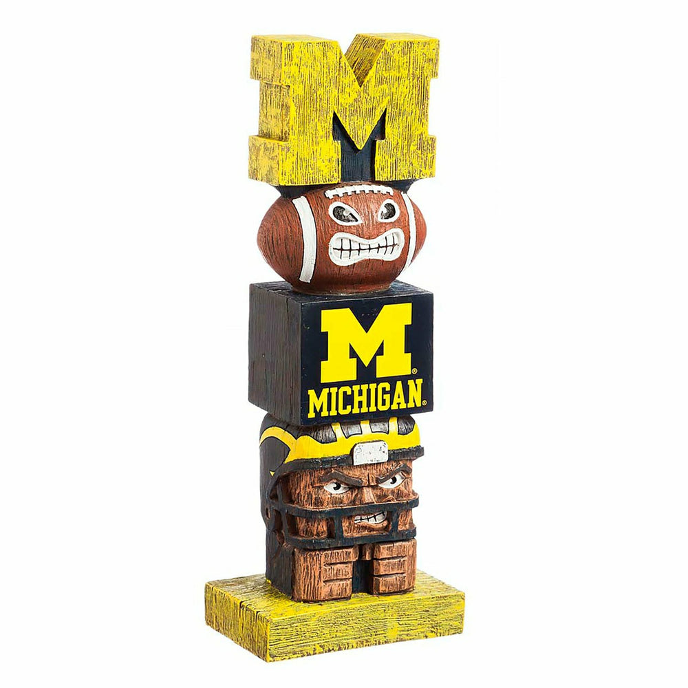 Michigan Wolverines Tiki Team Totem Garden Statue - Collegiate Home