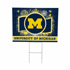 University Of Michigan Yard Sign, Patriotic - Collegiate Home