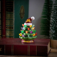 4" Mini LED Tabletop Christmas Tree, Set of 2, University of Minnesota - Collegiate Home
