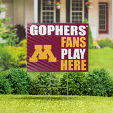 University of Minnesota Coroplast Yard Sign "Fans Play Here" - Collegiate Home