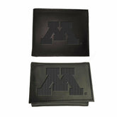 University of Minnesota, Bi-Fold and Tri-Fold Wallet Gift Set, Black - Collegiate Home