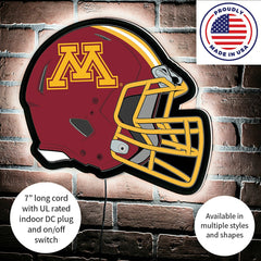 LED Wall Decor, Helmet, University of Minnesota - Collegiate Home