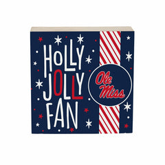 University of Mississippi Block, Holiday, 6x6 - Collegiate Home