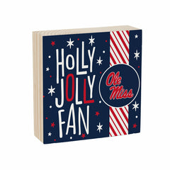 University of Mississippi Block, Holiday, 6x6 - Collegiate Home