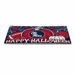 University of Mississippi Halloween PVC Mat, 28"x16" - Collegiate