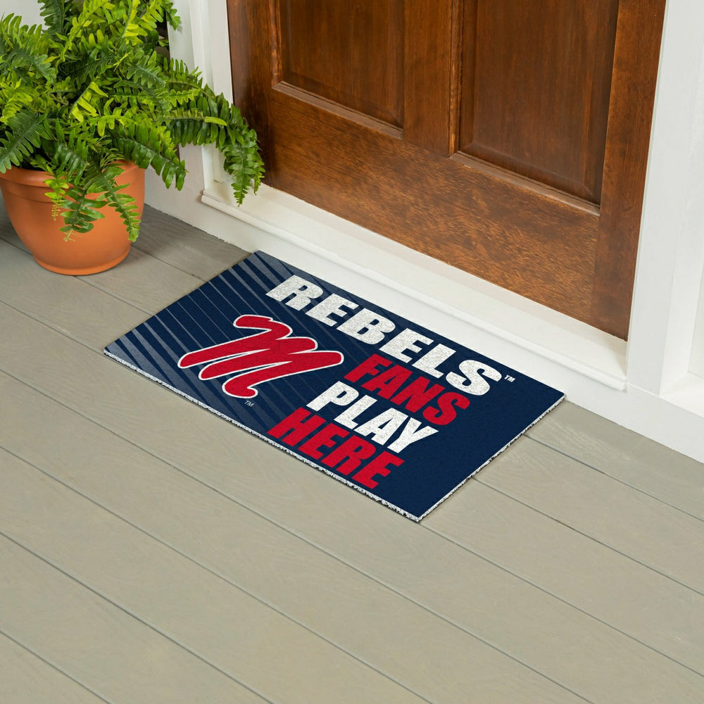 University of Mississippi Fan Mat, 28"x16" - Collegiate