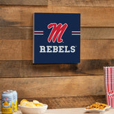 University of Mississippi Wood Wall Sign, 12x12 - Collegiate Home