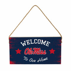 University of Mississippi Wood Wall Sign, 6x11 - Collegiate Home
