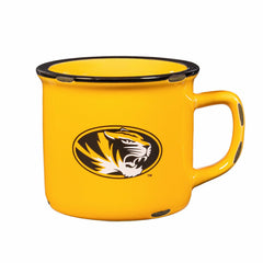 University of Missouri Ceramic Camp Cup with Enamel Finish, 14oz - Collegiate Home