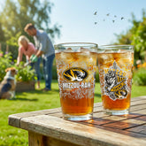 University of Missouri 16oz Glass pint, Set of 2 - Collegiate Home