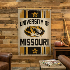 University of Missouri, Canvas Wall Tapestry, Large, 54x36 - Collegiate Home