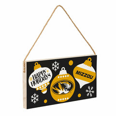 University of Missouri Holiday Wood Wall Sign, 6x11 - Collegiate Home