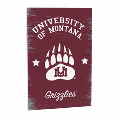 University of Montana Wood Wall Sign, 16x24 - Collegiate Home